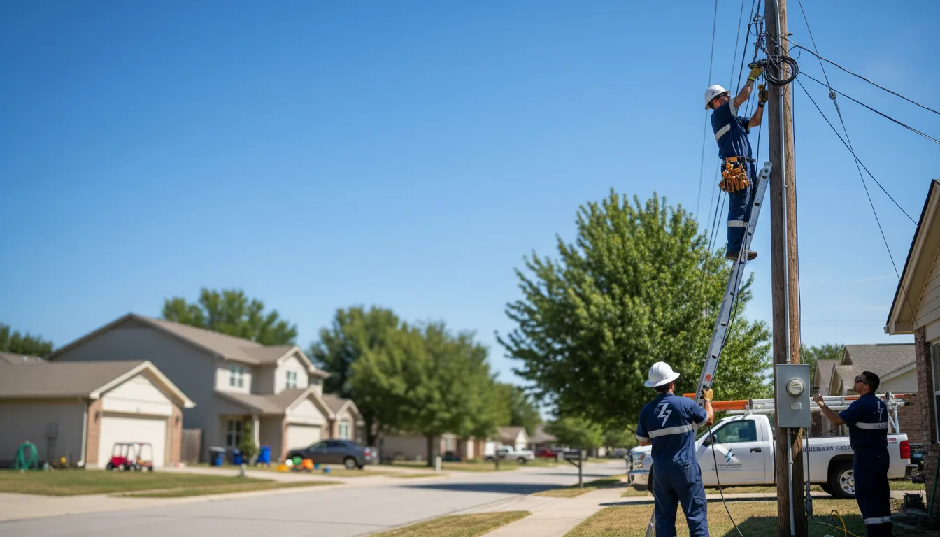 Residential electrician providing installation services in Curtis, AR